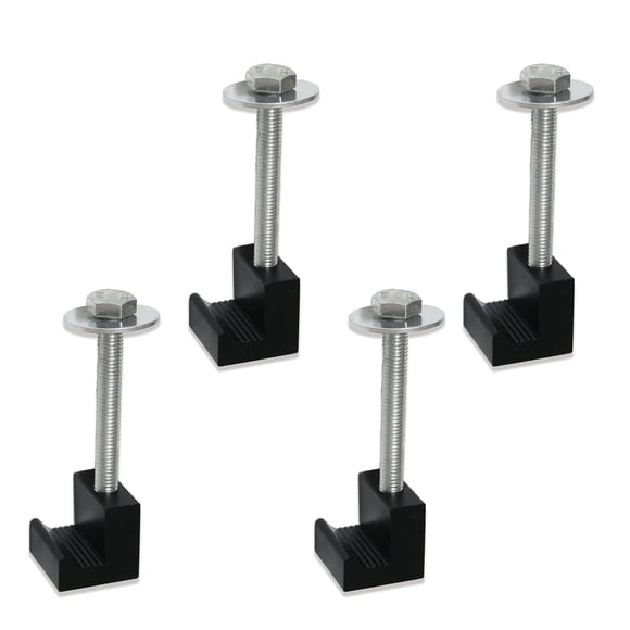 Abrazaderas de montaje para caja de herramientas de aluminio para camioneta, 4 piezas
