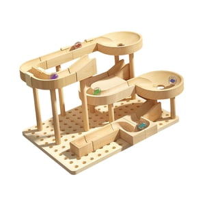 Bothyi - Pista De Madera Para Hacer Tú Mismo, Juguete De Canicas, Pasatiempos, Juguete Para Decoración Del Hogar, Regalo De Cumpleaños, Vacaciones