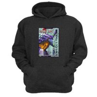 Genérico - Poleron Canguro Evangelion Gris Oscuro Talla L Unisex