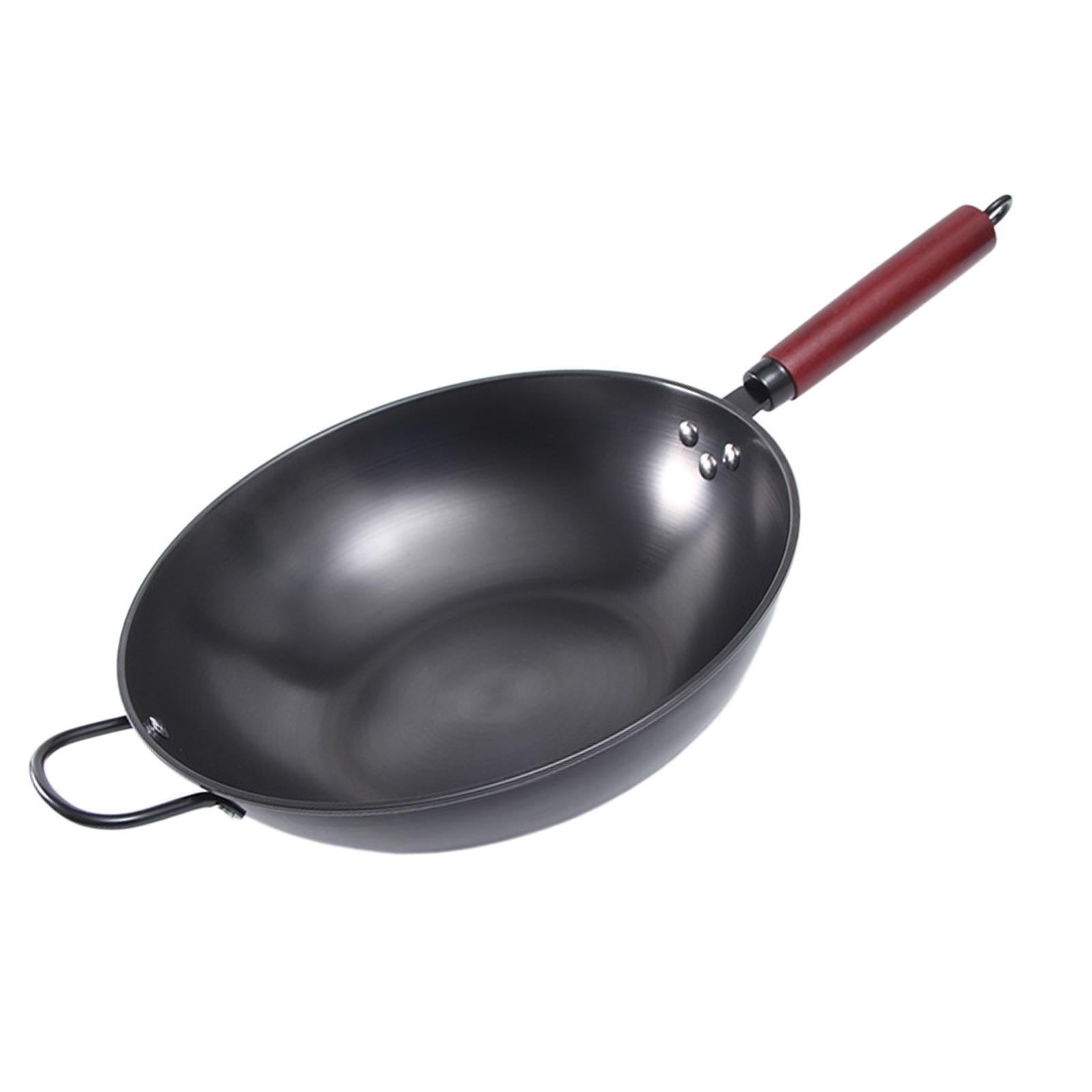 Magideal - Sartén Wok Antiadherente Para El Hogar Sin Cubierta, Sartén De Transferencia, Placa De Cocina De Inducción, Compatible Con Sartén Wok Para Inducción, 36cm