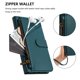 thumbnail image 2 of Funda Tipo Billetera para samsung galaxy A07 4G/5G con Soporte y Bolsillo con Cierre Verde, 2 of 6