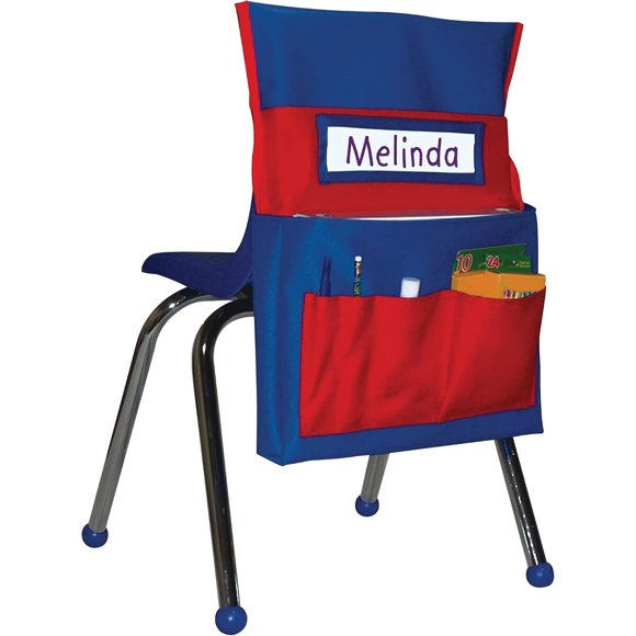 Carson Dellosa Chairback Buddy de 6 bolsillos, 15 x 19