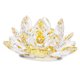 thumbnail image 3 of Crystal Lotus Flower Craft Pisapapeles Feng Shui Decor Love Holy Yellow, 3 of 5