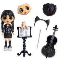 Figura Coleccionable Just Play Wednesday Deluxe De 15 Cm Con 11 Unidades