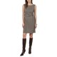 thumbnail image 1 of INSPIRE CHIC Vestido de Mujer a Cuadros Houndstooth Sin Mangas Cuello de Barco 2026 Vestidos de Lápiz Modernos con Cinturón XL Marrón, 1 of 5