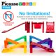thumbnail image 2 of Set de bloques de construcción PicassoTiles Race Track Ramp, 6 piezas, 2 of 9