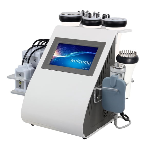 Maquina cavitación 40K   9 en 1 + lipoláser + electroestimulación + Rf + Vacuum