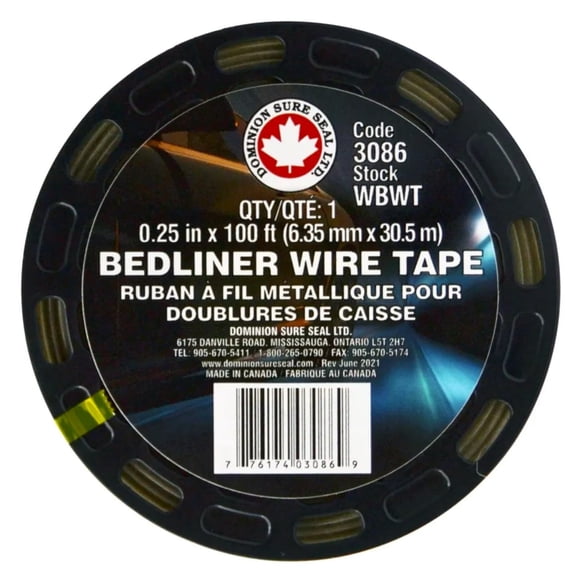 Cinta de recorte sin cuchilla Dominion Sure Seal para bedliner, uso rudo