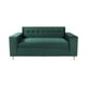 thumbnail image 1 of Sofa Dos Cuerpos Felpa Verde, 1 of 3