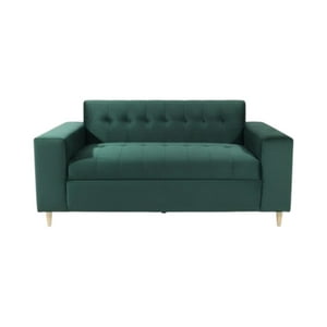 Diseños Valestrini - Sofa Tres Cuerpos Felpa Verde