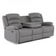 thumbnail image 4 of Sofá 3 Cuerpos Reclinable Moderno Gris New Praga 8041sffgr, 4 of 10