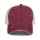 thumbnail image 2 of Unisex Washed Baseball Cap: Distressed Ripped Criss Cross Ponytail Hat - Adjustable Casual Style for Men & Women, 2 of 5