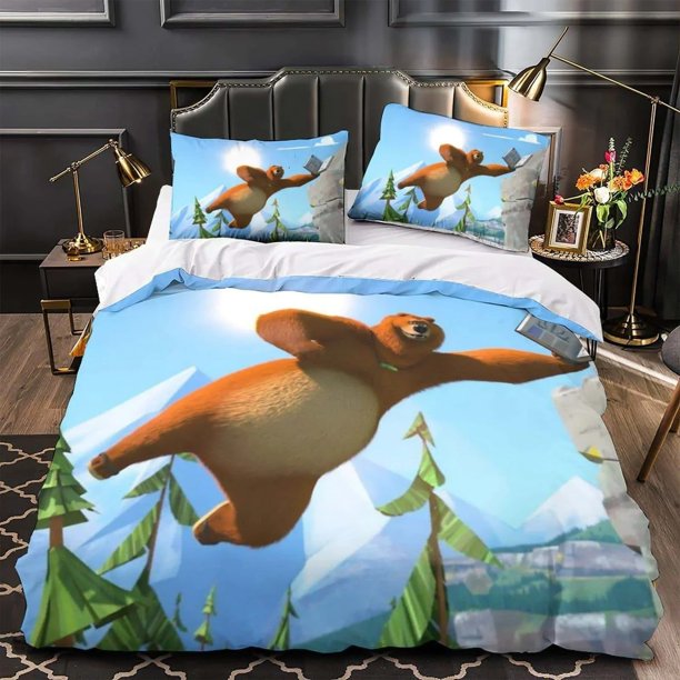 ed Grizzy and the lemmings Bedding Set Bed Set Adult Kid Bedroom Duvet cover Sets Bed Sheets