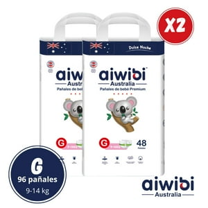 Aiwibi - 2 Paquetes De Pañal Bebé Dulce Sueño Talla G