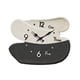 thumbnail image 2 of Reloj De Pared De Madera Creativo Y Moderno, Adorno Para La Escuela, El Ba?o Y El Hogar, Color Blanco Y Negro., 2 of 5