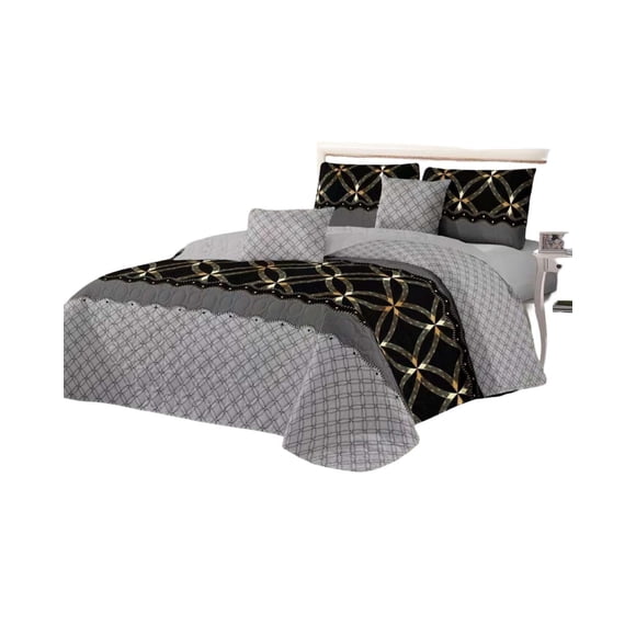 Cubrecama Quilt reversible Elegante y liviano plaza y media
