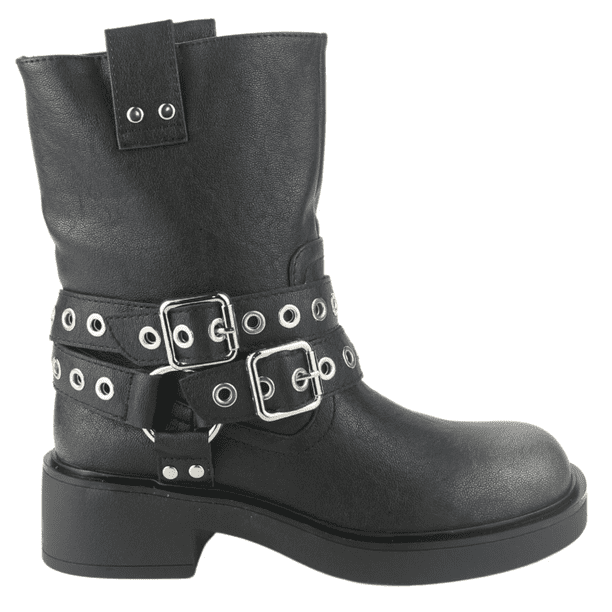BOTINES CHALADA NEGRO 38-BIKER-5 - Talla 40