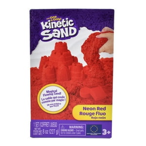 Ansaldo - Arena Mágica Neón 227 Gramos Kinetic Sand - Rojo Neón