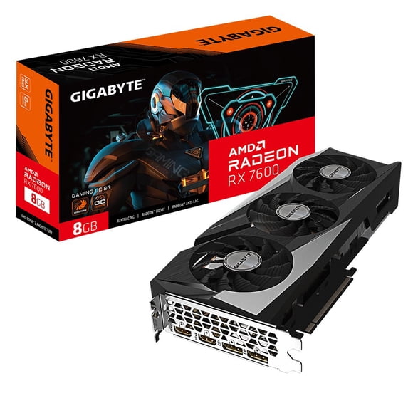 Tarjeta de Video GIGABYTE AMD Radeon RX 7600 GAMING OC, 8GB GDDR6, 128-bit, PCI-e 4.0