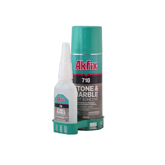 Adhesivo Akfix 710 Stone and Marble con activador 50 ml +200 ml