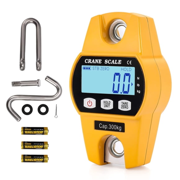 Balanza Grúa Digital Mini 300 Kg Lcd Acero Inoxidable