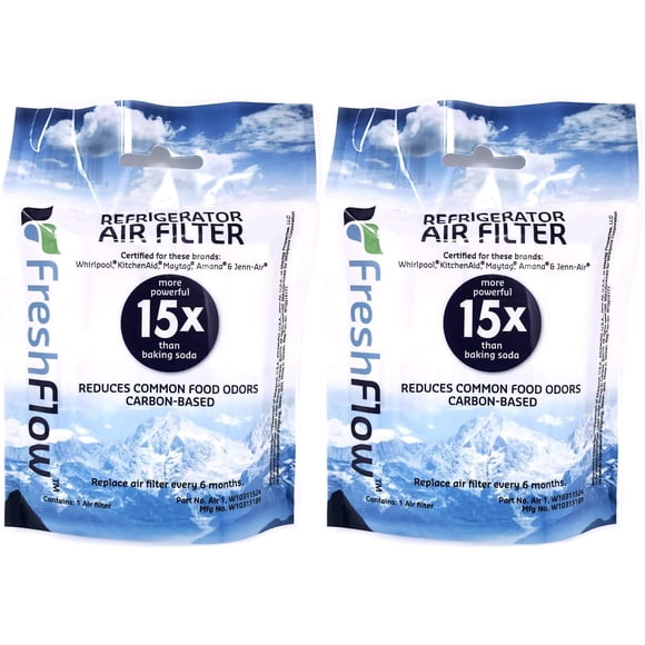 Cartucho de filtro de aire Fresh Flow W10311524 para Whirlpool, paquete de 2