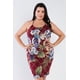 thumbnail image 1 of Vestido Mini con Estampado Floral, Espalda Abierta y Cruzado, de Talla Grande, 1 of 5