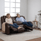 thumbnail image 5 of Sofa Reclinable 3 Cuerpos Santi Brown Con Posavasos, 5 of 6