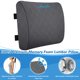 thumbnail image 3 of Almohada de apoyo lumbar LumbarPal para silla de oficina y coche, color gris, 3 of 7