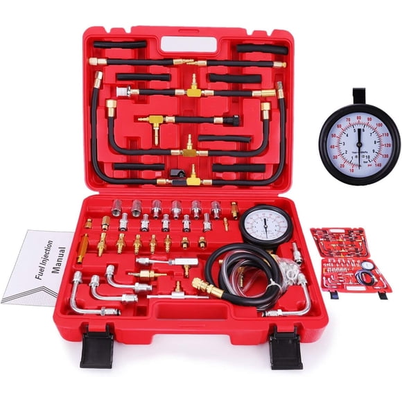 BETOOLL Pro Fuel Injection Pressure Tester Kit Gauge 0140 P