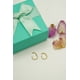 thumbnail image 2 of Argollas Huggies 8mm 16g Titanio F136 Zirconia Chapada Oro, 2 of 3