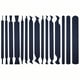 thumbnail image 1 of 15 Piezas De Rascadores De Tarjeta Para Gabinete Herramientas De Carpintería De Acero Azul Para Muelles De Alta Resistencia Para Grabado Desbarbado Pulido Y Lijado De Contornos, 1 of 9