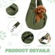 thumbnail image 3 of Uxcell Transportador de Mascotas en Bandolera para Perros y Gatos Pequeños de hasta 16.5 Lbs, Malla Transpirable con Hebilla, 3 of 6