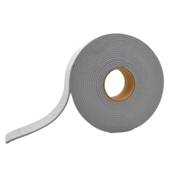 Auto Accessory AP Products 0121.2184 Cinta adhesiva de espuma de PVC con respaldo de Mylar gris, 2,5