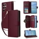 thumbnail image 1 of Funda Cartera con Cremallera y Correa para Samsung Galaxy S22 Ultra 5G Soporte y Tarjetero Rojo, 1 of 6