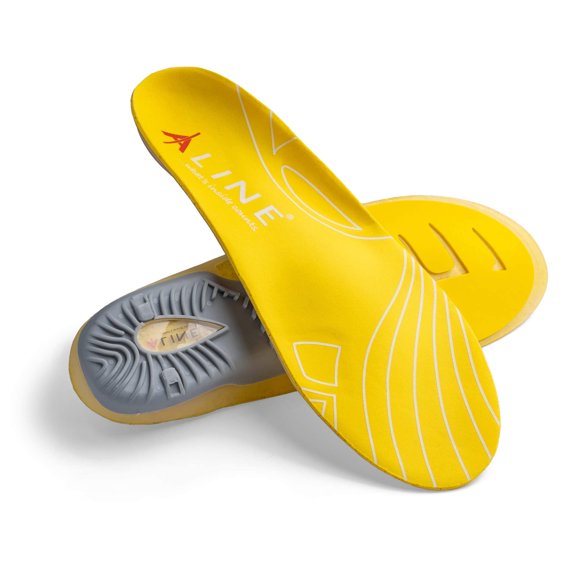 Plantilla ALINE de espuma viscoelástica amarilla para hombre talla 44.5‑46
