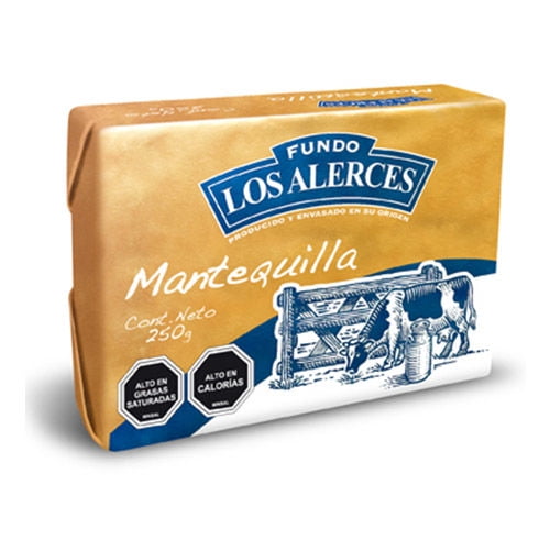 Mantequilla Con Sal Tradicional 250 g Los Alerces