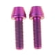 thumbnail image 1 of 2 piezas de aleación de titanio bicicleta cabeza cónica tornillo tornillos arandela m5x20, púrpura, 1 of 5