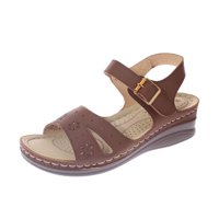 Vía Franca - Sandalia Confort Café Modelo Italiano