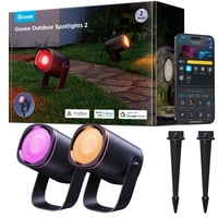 Spot Lights Govee Outdoor, Paquete De 2, Ip67, Resistentes Al Agua, Rgbwic