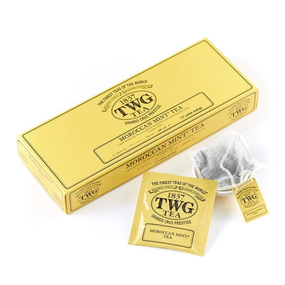 Set de regalo de té verde Moroccan Mint TWG con 15 bolsitas de té