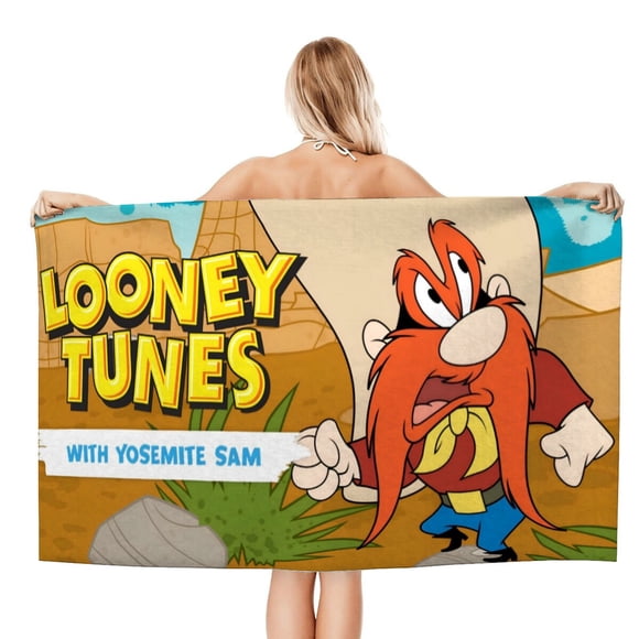 Sam Bigotes Toalla de playa de secado rápido con diseño temático, regalo para mujeres y niñas, ideal para cumpleaños, fans, amantes de la música, uso en la playa o al aire libre, 78 × 180 cm
