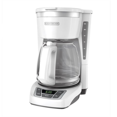 Cafetera Black+Decker Cm1160W Programable Para 12 Tazas, Blanca