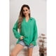 thumbnail image 3 of Blusa Mujer Lino Algodón Premium Liviana Botones Tendencia 8054, 3 of 3
