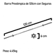 thumbnail image 2 of Barra Preolimpica 120cm Recta Cromada Gimnasio Fitness 4.5kg, 2 of 6