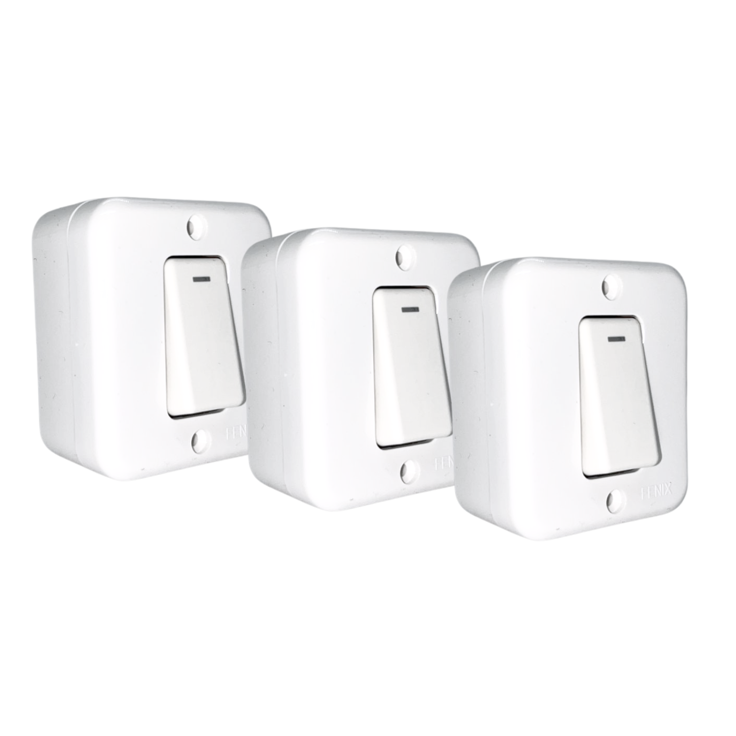 Fenix - Interruptor Simple Sobrepuesto 16A-250V Pack X 3