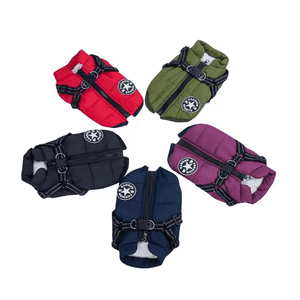 Parka Chaqueta Impermeable Perro Talla L Negro
