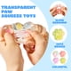 thumbnail image 2 of JOYIN 4 piezas de juguetes antiestrés squishy transparentes con forma de pata de gato, 2 of 7