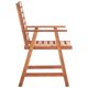 thumbnail image 5 of Juego de 3 sillas de comedor para exteriores VidaXL de madera de acacia con cojines, 5 of 9
