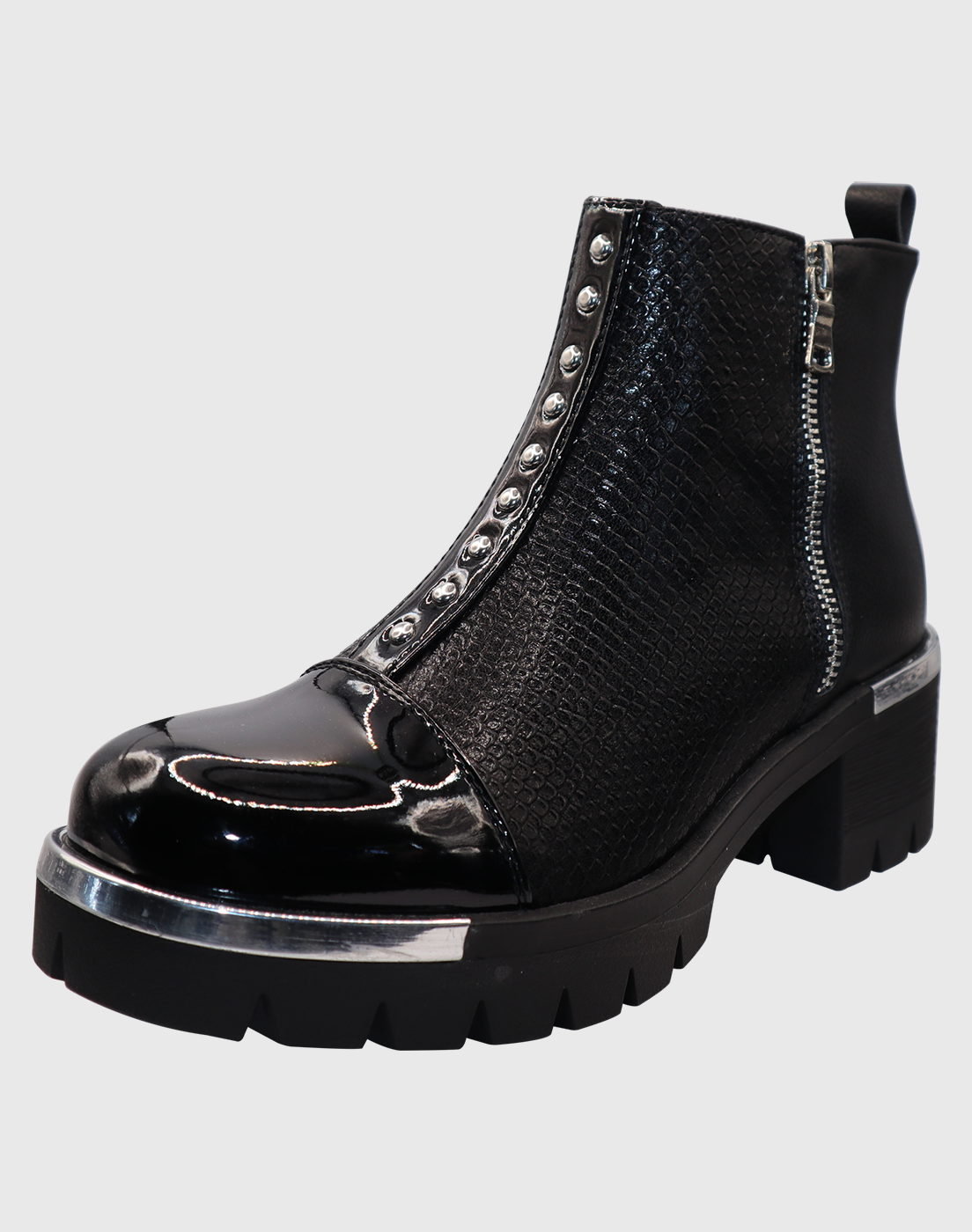 Danicolle Calzado - Botin Negro Tri Elasticado